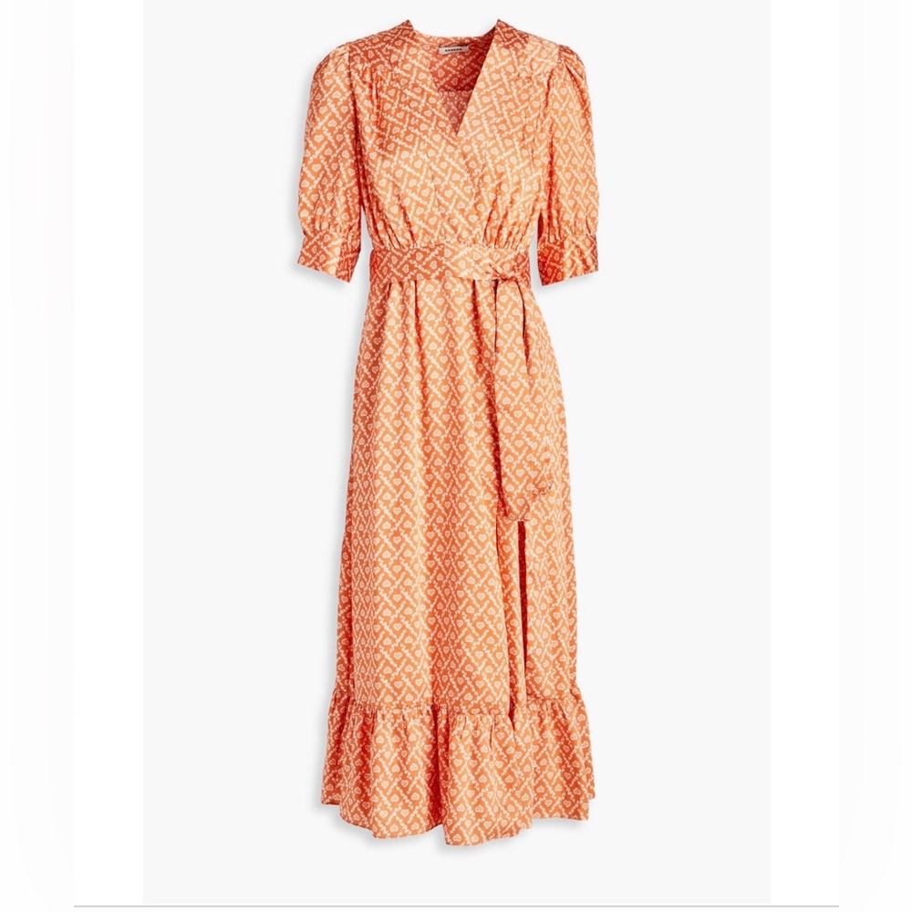 Sandro beautiful modest event dress closed up neck line